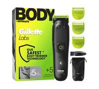 Gillette Labs i5 Body + Intimate Trimmer Men's with SkinFirst Technology - Intimate Shaver Man for Body & Intimate Area, Waterproof - Black/Green