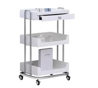 Multirpose Beauty Rolling Trolley - Mobile nizer per salone spa, camera da letto e ufficio, ideale per parrucchieri e trucchi, design durevole ed elegante