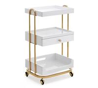 Multirpose Beauty Rolling Trolley - Mobile Salon & Spa Storage nizer per camera da letto ufficio Capelli e trucco Design durevole ed elegante per un facile accesso e mobilità