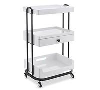 Multirpose Beauty Rolling Trolley - Mobile Storage Nizer per Salone Spa Camera da letto e ufficio - Elegante carrello per trucco e accessori per capelli