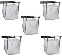 MULTISAC 40. 5 Big bag 90x90x90 cm. FIBC 1000 KG Ideale per la gestione dei detriti, terra, trasporto arido, ecc. (5)
