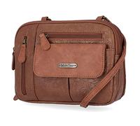 MultiSac Zippy Triple Compartment Crossbody Bag, Cross Body Donna, Fiori di pecano, Einheitsgröße