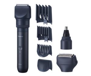MULTISHAPE - Kit con corpo centrale, testina regolabarba/capelli/peli del corpo, naso e rasoio.
