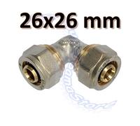 Multistrato avvitare - Gomito curva a 90° 26 x 26 mm