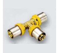Multistrato per gas - raccordo tee t ridotto 20x16x20 mm