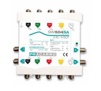 Multiswitch Fracarro 5x4 con TV passivo e SAT attivo regolabile 271161