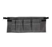 multitasche per attrezzi in tela cerata bagnata, da lavoro per giardinaggio resistente, organizer multiscomparto durevole con cintura regolabile per la lavorazione del legno e