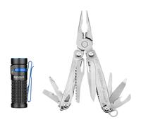 Multitool Leatherman Sidekick + torcia Olight Baton 4 - set
