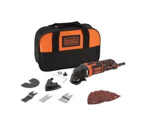 Multitool Oscillante Black & Decker MT300SA2 10000 OPM Nero/Arancione