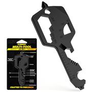 Multitool tascabile 26 in 1 a forma di chiave, apribottiglie, apribottiglie, cacciaviti Philip e a testa piatta, chiave esagonale di 8 dimensioni, chiave a brugola, righello, goniometro, spelafili