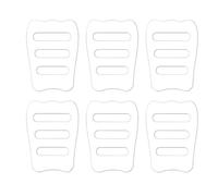 Multiuse Pocket Square, Holder 6-pieces Clear, Handkerchief Clips Insert