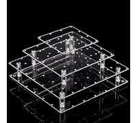 Multiuso Acrilico Lollipop Stand 4 Ripiani 56 Fori Rack Per Feste Candy Vetrine Elegante Matrimonio Dessert Shelf Candy Display Rack