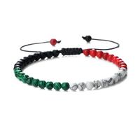 Multiuso, braccialetto colorato a mano, corda di cotone fatta a mano, con quattro nodi, accessorio versatile per tutte le età, accessorio casual, Taglia unica, come descritto