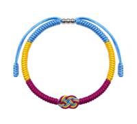 Multiuso Braccialetto Liquido A Mano Corda Di Cotone Fatto A Mano Con Quattro Nodi Accessori Versatili Per Tutti, Taglia unica, come descritto