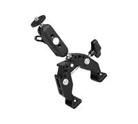 Multiuso Camera Magics Staffa Braccio Freddo Shoe Adapter Two Ball Joint Design 1/4 "Filettatura a vite Per Fotografia Attrezzature di Illuminazione In Lega di Alluminio Super Morsetto Con Due Testa A