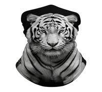 Multiuso Cerchietto per Capelli, Passamontagna Black And White Tiger Elegante Bandana per Campeggio Adulto Sports