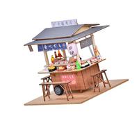 Multiuso Creativo Robusto Materiali In Legno Sushi Shop Building Set Portatile Per Collezionisti Di Modelli E Hobbyists Utilizzare Piccolo Modello Di Cibo