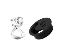 Multiuso Desktop Stazione di Ricarica Scatola Organizzazione Cavo 2 Porte USB Gestione Porta Scrivania Cavo Passacavo Per Uso Ufficio Scatola di Gestione dei Cavi