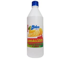 Multiuso Igienizzante al limone, acqua ossigenata 0,5% e semi di pompelmo, LIMIALCOOL 1000 ml, per superfici lavabili, vetri, piani d'appoggio, efficace contro molti virus