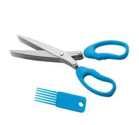 multiuso per verdure cesoie da taglio in acciaio a 5 | Cesoia Multiuso da Taglio per cucinare i pasti a casa, all'aperto, picnic, campeggio, frutta, cipollotto, cipolla