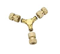 Multiuso Quick Disconnect 3 Way Tubo Giunto Alluminio Lavaggio Auto Connettore per Strumento Acqua Simultaneo Operare Triple Outlet Water Pipe Splitters