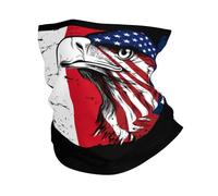 Multiuso Sciarpa a Tubo,America And France French Republic Flag Eagle,Decorazione facciale Traspirante Sciarpa a Mezza Faccia per Yoga Escursionismo Uomo 26X30cm