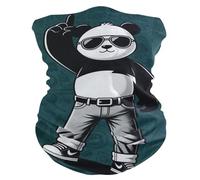 Multiuso Sciarpa al Collo Retro Rock Panda Ghetta da Collo Unisex Headwrap per Sports Yoga Donna