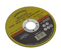 Multiuso Taglio Disco Ø115 X 1.6 X Ø22mm Foro - Confezione Di 10 - Sealey