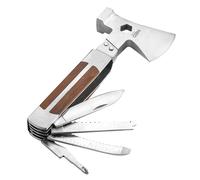UTENSILE DA ESCURSIONE 11 IN 1 manico rivestito legno