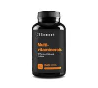 Multivitaminerals, 27 Vitamine e Minerali con Luteina, 240 Compresse | Multivitaminico Completo, 13 Vitamine, 13 Minerali in forme attive, Vegetariano, Senza Glutine, 1 al giorno, 8 mesi, Zenement