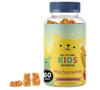 Multivitaminico Bambini +4 - Vitamine Caramelle Gommose Bambini - Difese Immunitarie - Senza Zuccheri Aggiunti - Con Vitamina B12, C, D, E e Iodio - 60 pezzi - Vegano - Bears with Benefits