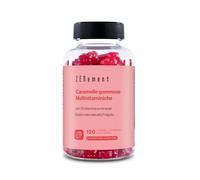 Multivitaminico Caramelle, 120 Caramelle Gommose - Integratore Completo con 13 Vitamine e Minerali - Multivitaminiche Gusto Fragola - Vitamina C, Vitamina D3, Vitamine B, Vitamina E, Zinco - Zenement