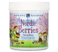 Multivitaminico per bambini Nordic Berries, ciliegia, 120 caramelle gommose