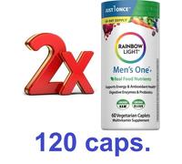 MULTIVITAMINICO Uomo One + LUCE ARCOBALENO 2x60 linguette vegetariane + ENERG...