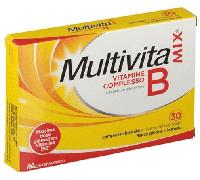 MultivitaMix Vitamina B Integratore Contro Stanchezza e Rinforza Le Difese Immunitarie 30 Compresse