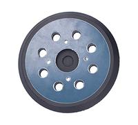 Multizenic Platorello di supporto per levigatrice da 2 pezzi, gancio e anello orbitale per levigatrice, cuscinetto in gomma ABS a 8 fori e 4 fori da 5 pollici, compatibile con la maggior