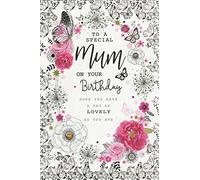 MUM Birthday card ~ with love to a wonderful MUM invio Birthday Wishes ~ tradizionale fiore di by Prelude