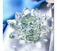 Mum Birthday Gifts Crystal Lotus Flower Crafts Glass Paperweight Ornaments Figurines Home Wedding Party Decor Gifts Souvenir