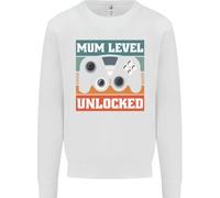 Mum Level Unlocked New Mommy Baby Born Uomo Sweatshirt Jumper