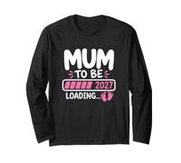 Mum To Be Loading 2027 Annuncio Gravidanza Madre Bebè Mama Maglia a Manica