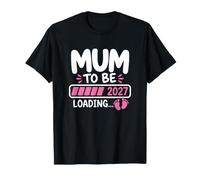 Mum To Be Loading 2027 Annuncio Gravidanza Madre Bebè Mama Maglietta