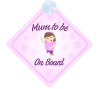 Mum To Be on Board, cartello di sicurezza per maternità/gravidanza, non personalizzabile