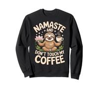 Mum Yoga Coffee Funny Namaste Saying Design Festa Mama Felpa