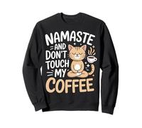 Mum Yoga Coffee Funny Namaste Saying Design Festa Mama Felpa