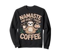 Mum Yoga Coffee Funny Namaste Saying Design Festa Mama Felpa