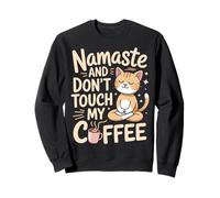 Mum Yoga Coffee Funny Namaste Saying Design Festa Mama Felpa