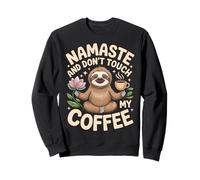Mum Yoga Coffee Funny Namaste Saying Design Festa Mama Felpa