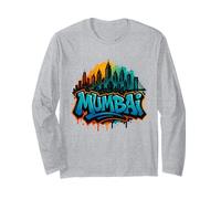 Mumbai, India Skyline di Arte di Strada dei Graffiti Maglia a Manica