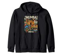 Mumbai India Viaggio Souvenir Città Regalo Felpa con Cappuccio