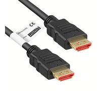mumbi 1.00m Cavo HDMI ad alta velocità con Ethernet con supporto 4K / 3D a 24Hz con blocco, nero